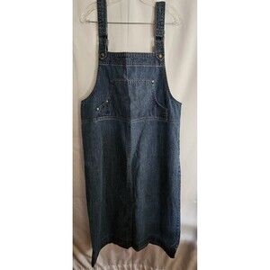crossroads denim dress Crossroads Denim Dress With Scalloped Edges Size L